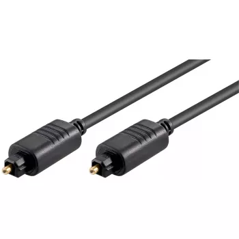 TOSLINK optiskais audio kabelis GOOBAY 50565 — 2 m, vīriešu-vīriešu, melns