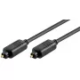 TOSLINK optiskais audio kabelis GOOBAY 50565 — 2 m, vīriešu-vīriešu, melns