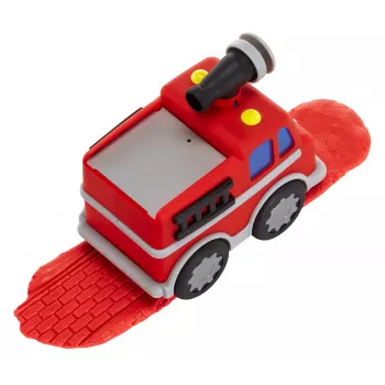 MGA Entertainment DohKins Ugunsdzēsēju mašīna un ugunsdzēsējs, modelēšanas māla rotaļlietu komplekts, daudzkrāsains, bērns, zēns/meitene, 3+ gadi