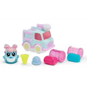 MGA Entertainment DohKins Saldējuma Auto & Cepējs – Modelēšanas māla komplekts, Daudzkrāsains, Bērns, Zēns/Meitene, 3+ gadi