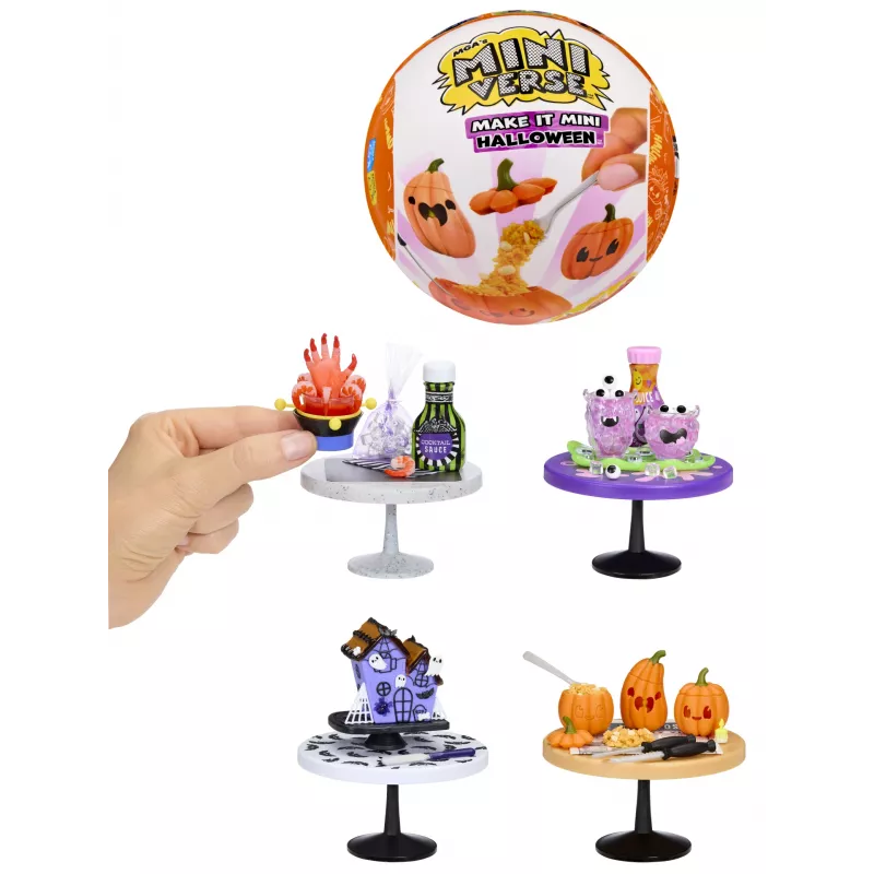 Miniverse MGA's - Make It Mini Halloween PDQ komplektā, 8+ gadi, Helovīna tēma, Daudzkrāsains, Plastmasa