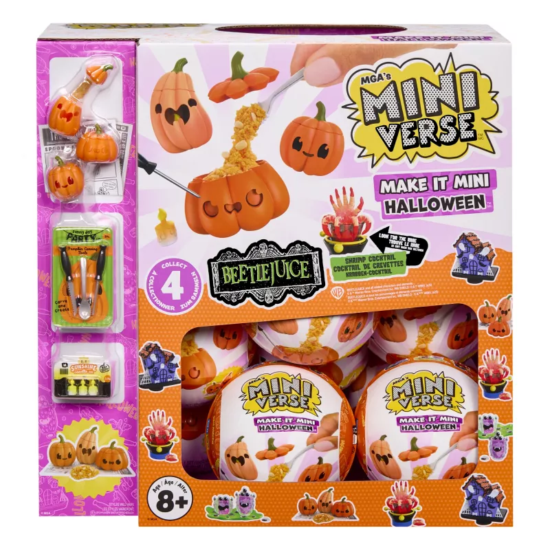 Miniverse MGA's - Make It Mini Halloween PDQ komplektā, 8+ gadi, Helovīna tēma, Daudzkrāsains, Plastmasa