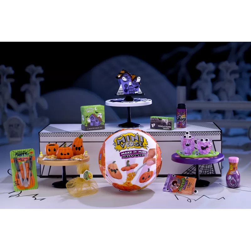 Miniverse MGA's - Make It Mini Halloween PDQ komplektā, 8+ gadi, Helovīna tēma, Daudzkrāsains, Plastmasa