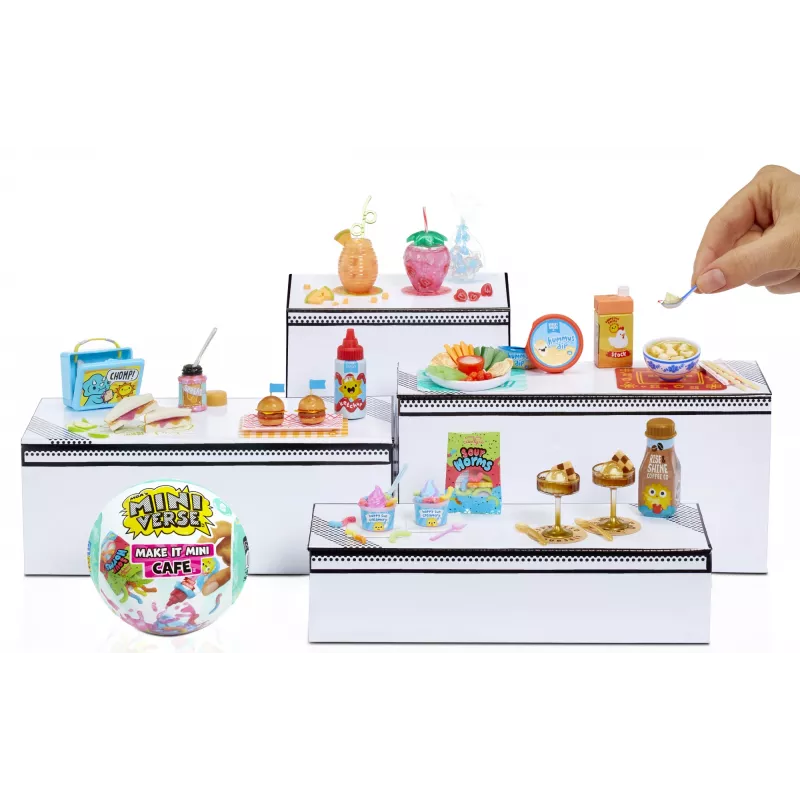 Miniverse Make It Mini Foods: Cafe in PDQ Series 5 (Wave A), 8+ gadi, Daudzkrāsains, Plastmasa