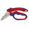 Knipex 95 05 20 SB knaibles, nerūsējošais tērauds, plastmasas rokturis, zils/sarkans