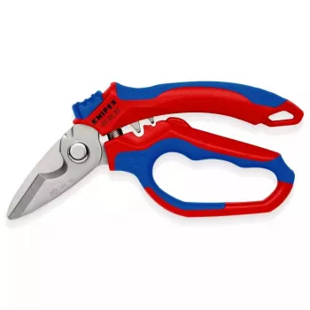 Knipex 95 05 20 SB knaibles, nerūsējošais tērauds, plastmasas rokturis, zils/sarkans