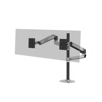 Ergotron LX sērijas LX Dual Stacking roka garā kolonna 101,6 cm alumīnija skava 20 kg