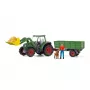 Traktors ar piekabi Schleich FARM WORLD 42608 Melns Zaļš Sarkans Dzeltens