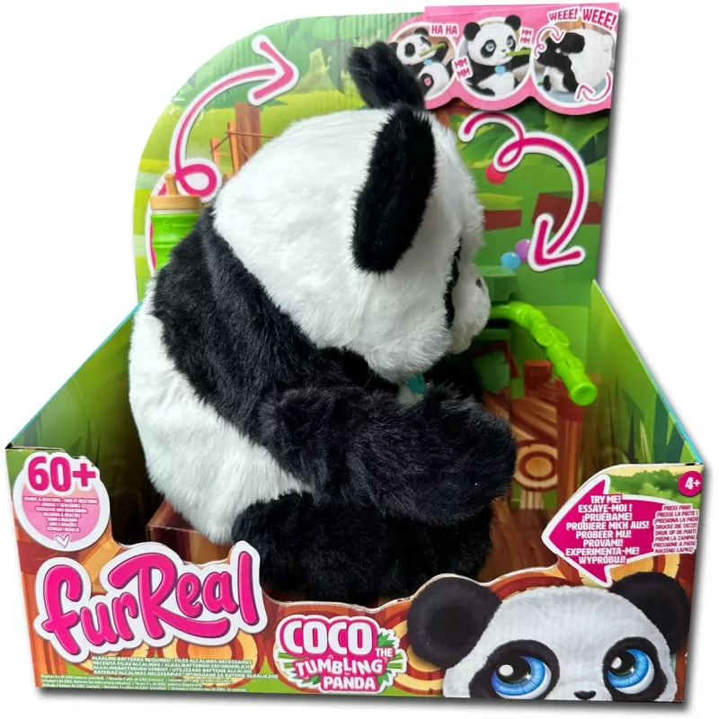 Just Play FurReal – Coco, Ripojošā Panda (Zēns/Meitene, 4+ gadi, Skaņas efekti)