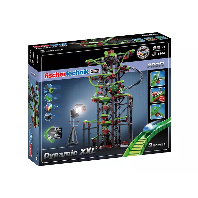 Fisher-Price PROFI Dynamic XXL - bumbiņu trase, būvkomplekts, 9 gadi, 1310 gab., 3.4 kg