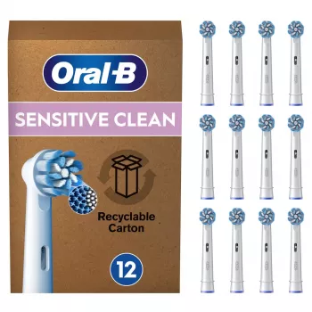Oral-B Sensitive Clean zobu birstes galviņas 12 gab. Baltas