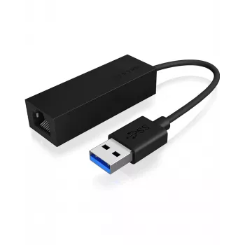 ICY BOX USB 3.0 A-Type uz RJ-45 Ethernet ports adapteris
