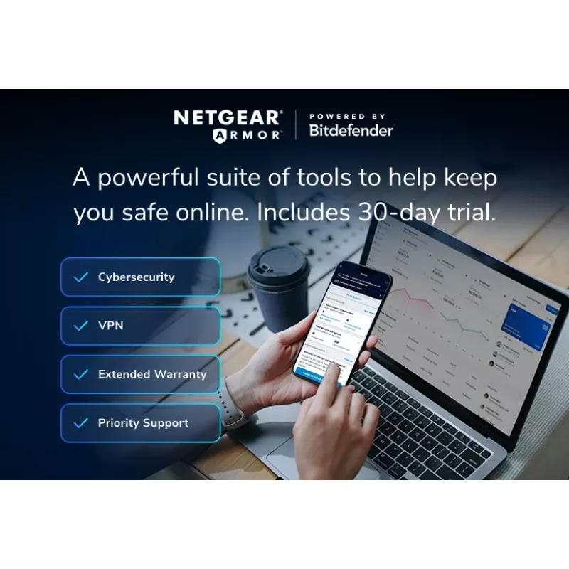 NETGEAR Orbi 370 papildsatelīts - Dual-band Wi-Fi 7, balts, iekšējās antenas