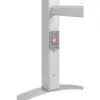 ProfiCare PC-EHW 3115 elektriskais dvieļu radiators, 125 W, pie sienas vai uz grīdas, sudraba krāsā