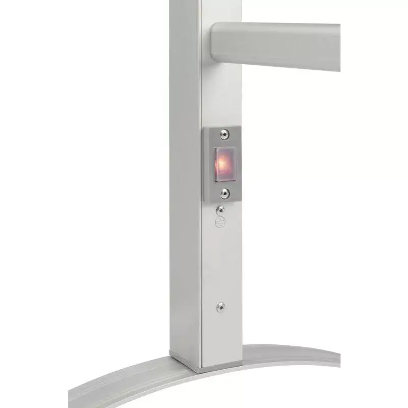 ProfiCare PC-EHW 3115 elektriskais dvieļu radiators, 125 W, pie sienas vai uz grīdas, sudraba krāsā