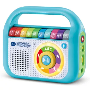 VTech Baby Mans pirmais mūzikas atskaņotājs, muzikālā rotaļlieta, 2 gadi, AA, 480 g, zila, balta
