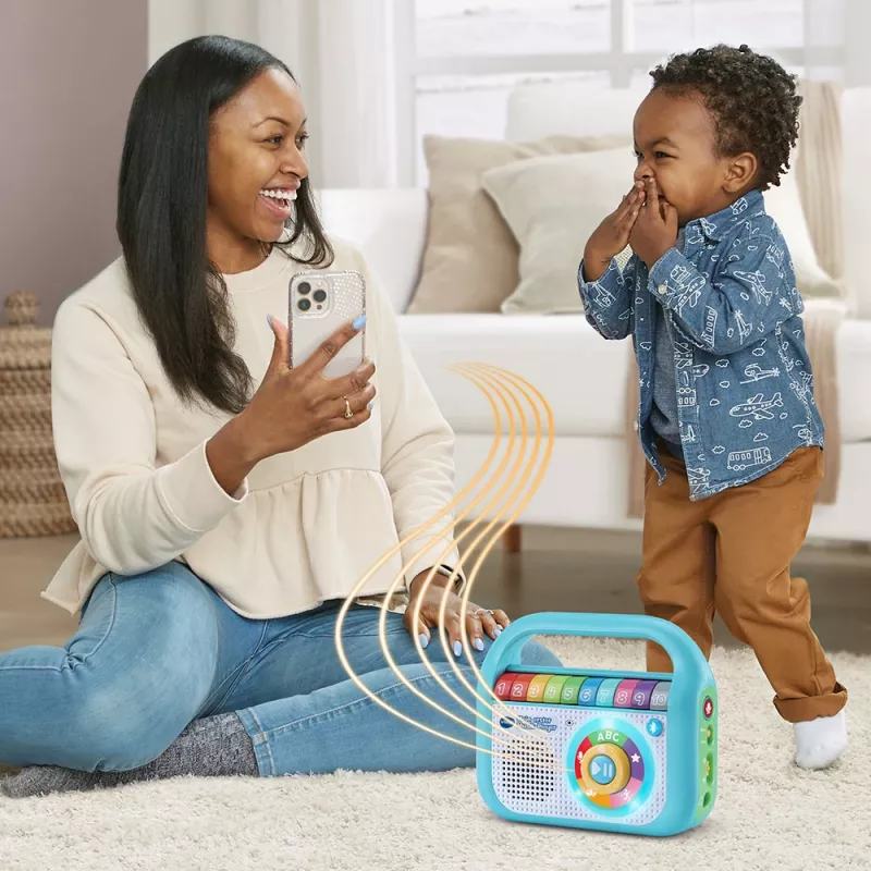 VTech Baby Mans pirmais mūzikas atskaņotājs, muzikālā rotaļlieta, 2 gadi, AA, 480 g, zila, balta