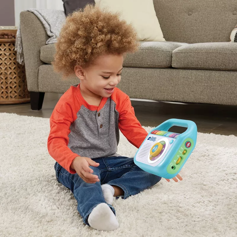 VTech Baby Mans pirmais mūzikas atskaņotājs, muzikālā rotaļlieta, 2 gadi, AA, 480 g, zila, balta