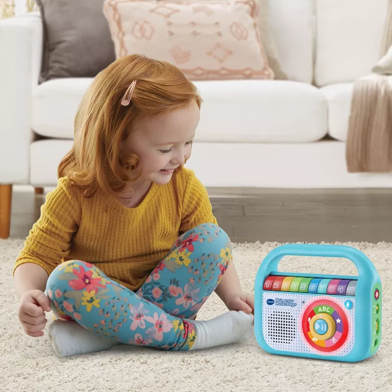 VTech Baby Mans pirmais mūzikas atskaņotājs, muzikālā rotaļlieta, 2 gadi, AA, 480 g, zila, balta