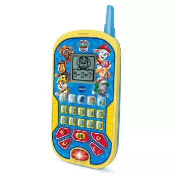 Bērnu telefons VTech PAW Patrol Lernhandy — no 2 gadiem, zils/dzeltens, 140 g