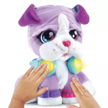VTech KidiFriends DJ BeatBoxer mīkstā rotaļlieta ar balss ierakstu un automātisku izslēgšanos, daudzkrāsaina