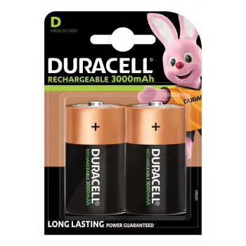 Duracell uzlādējama baterija D (NiMH) 1.2V 2200mAh 2 gab.