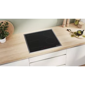 Bosch Serie 6 PVS645HB1E indukcijas plīts virsma, melna, iebūvējama, 60 cm, 4 zonas