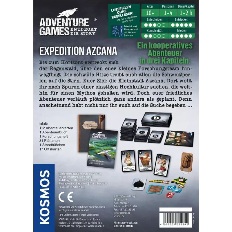 Kosmos Adventure Games - Expedition Azcana Galda spēle Ceļojumu/piedzīvojumu