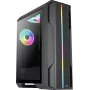 Aerocool Splinter Duo-G-BK-v1 ATX Mid Tower korpuss, rūdīts stikls, melns