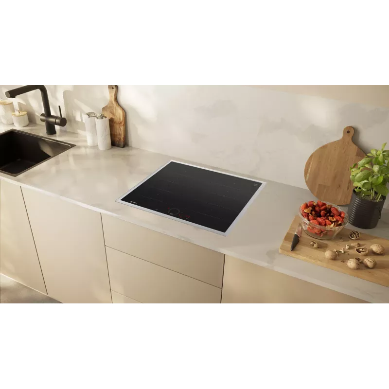 Neff T66SHX4L0 iebūvējamā indukcijas plīts virsma 60 cm, 4 zonas, melna