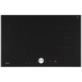 Neff N 90 iebūvējamā indukcijas plīts virsma 80 cm, 5 zonām, melna