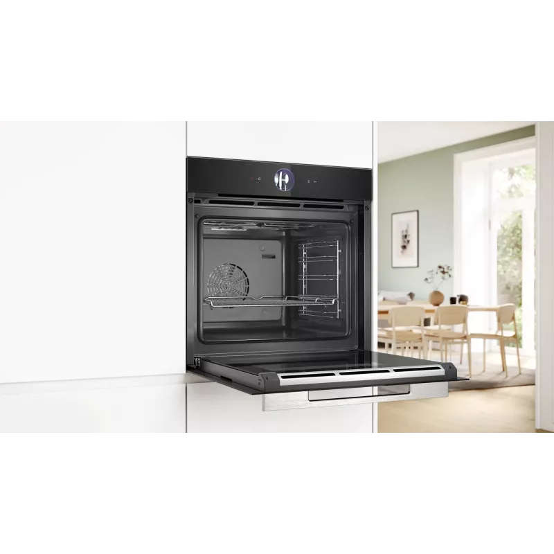 Bosch Serie 8 HBG7363B1 cepeškrāsns 71 L 3600 W melna