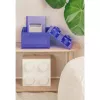Uzglabāšanas kaste Room Copenhagen LEGO Storage Brick 4 Top Lid Glitter — violeta/caurspīdīga