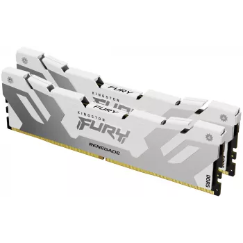 Kingston Technology FURY 32GB 8000MT/s DDR5 CL38 DIMM (2 moduļu komplekts) Renegade White XMP