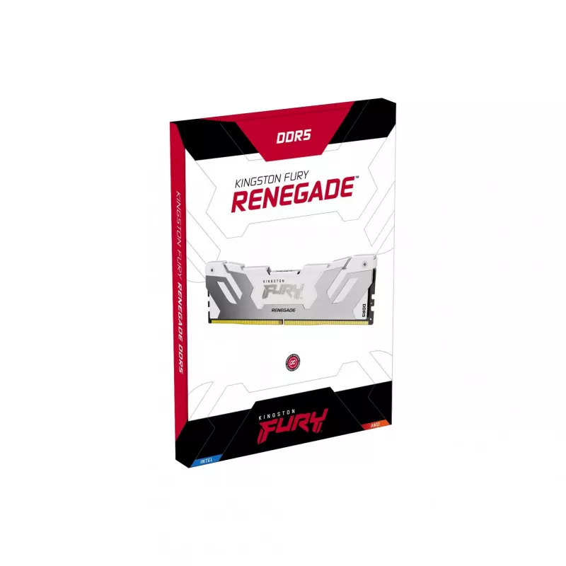 Kingston Technology FURY 32GB 8000MT/s DDR5 CL38 DIMM (2 moduļu komplekts) Renegade White XMP