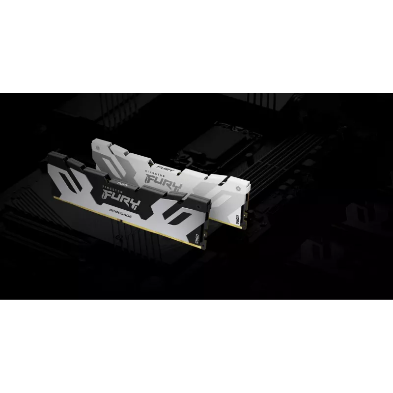 Kingston Technology FURY 32GB 8000MT/s DDR5 CL38 DIMM (2 moduļu komplekts) Renegade White XMP
