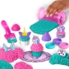 Kinetic Sand Shimmer Unicorn Bake Shoppe komplekts, 16oz (Shimmer Teal un Pink Neon), 8 vienradža rīki, sensoriskā rotaļlieta bērniem no 3 gadu vecuma