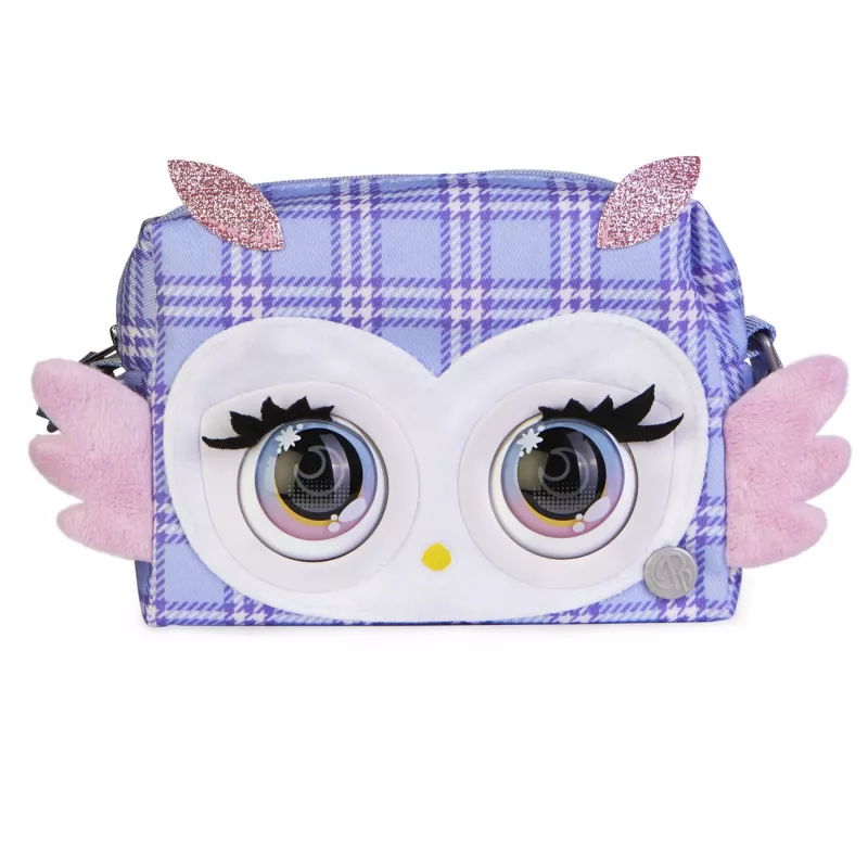 Purse Pets Print Perfect Hoot Couture Pūce - Interaktīva Rotaļlieta un Rokassomiņa ar vairāk nekā 30 Skaņām un Reakcijām, Meiteņu Rotaļlietas no 5 Gadiem