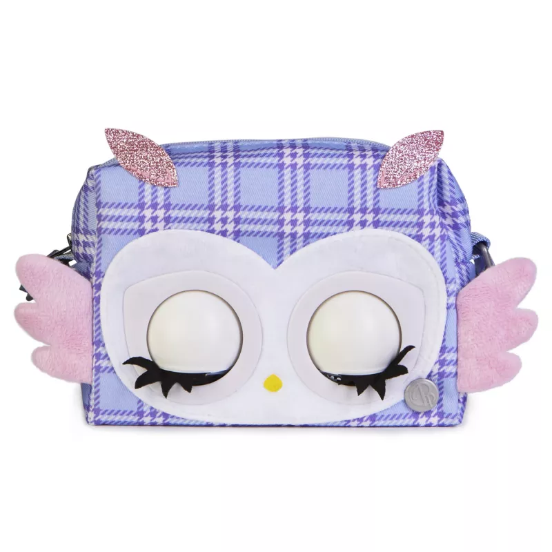 Purse Pets Print Perfect Hoot Couture Pūce - Interaktīva Rotaļlieta un Rokassomiņa ar vairāk nekā 30 Skaņām un Reakcijām, Meiteņu Rotaļlietas no 5 Gadiem