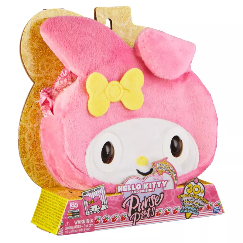 Purse Pets interaktīvā rokassomiņa My Melody ar vairāk nekā 30 skaņām un reakcijām