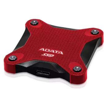 Ārējais SSD ADATA SD620 512 GB, USB 3.2 Gen 2 Micro-USB B, sarkans, silikona korpuss
