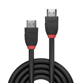 Lindy 1m 8K60Hz HDMI kabelis, Black Line, 1 m, HDMI Type A (Standarta), HDMI Type A (Standarta), 48 Gbit/s, Melns