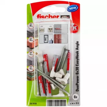 Fischer 557916 skrūvju un dībeļu komplekts 6 gab.