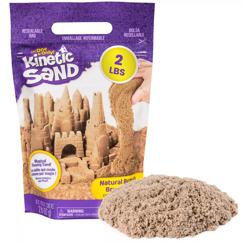 Kinetic Sand Brūna 2 lb – Veidojamās sensorās smiltis bērniem