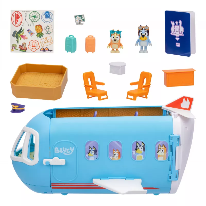 Lidlauka un lidmašīnas Moose Toys Bluey 3-in-1 Lidmašīnas rotaļu komplekts Daudzkrāsains