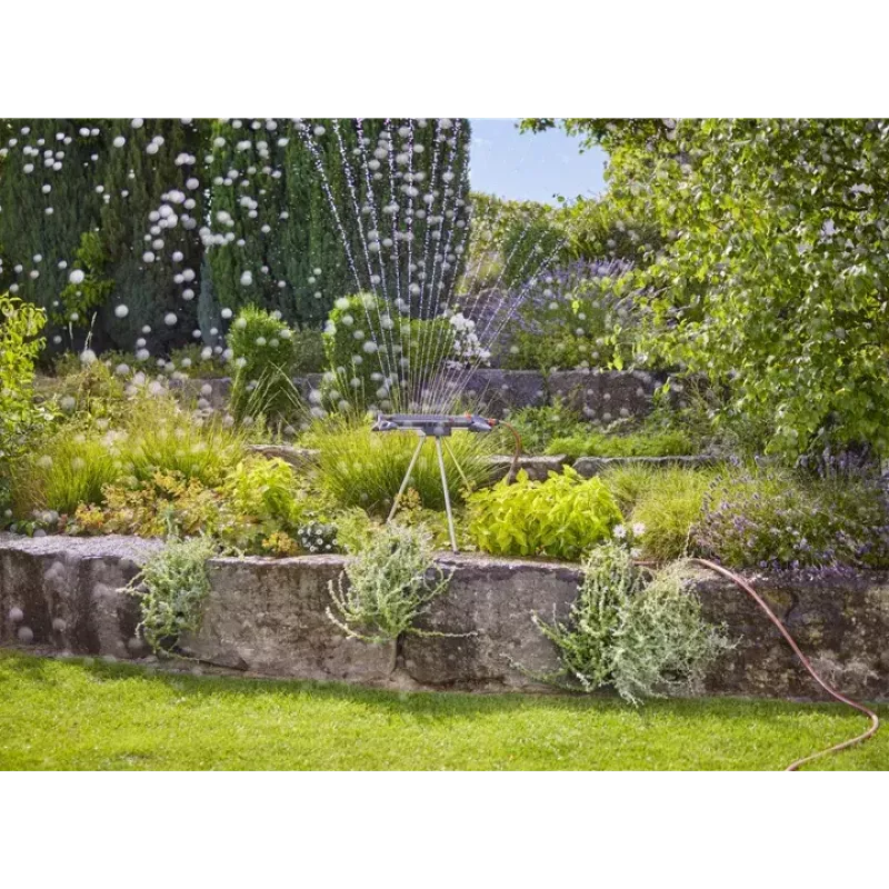 GARDENA 18735-20 lietussarga statīvs sprinkleriem, melns, nerūsējošais tērauds/plastmasa
