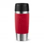 EMSA Travel Mug Classic N2020400 ceļojumu krūze 360 ml, melna, sarkana, nerūsējošais tērauds