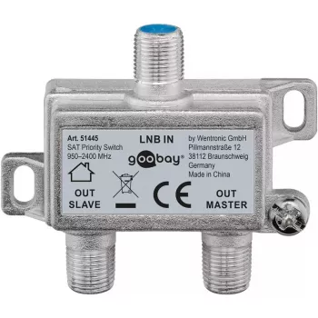 Goobay SAT Priority Splitter kabeļa sadalītājs