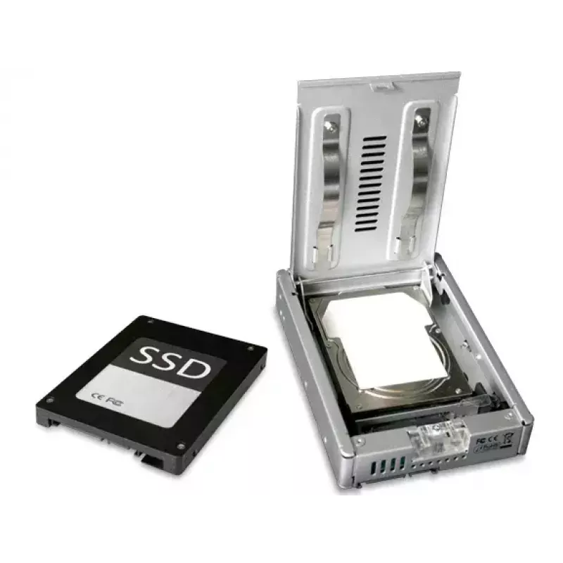 Icy Dock MB982SP-1S 2,5 / 3,5 collu SATA SSD / HDD adapteris, sudraba krāsā