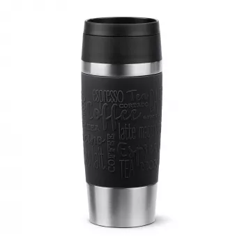 EMSA Travel Mug Classic N2020200 ceļojumu krūze 360 ml Melns, Nerūsējošais tērauds